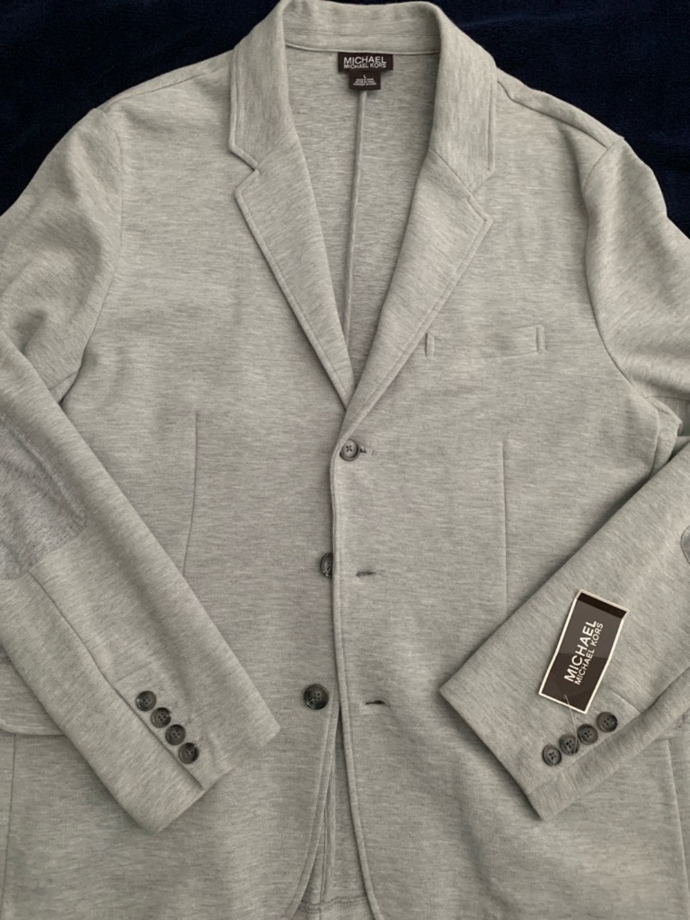MICHAEL Michael Kors Light Gray Knit Sport Coat